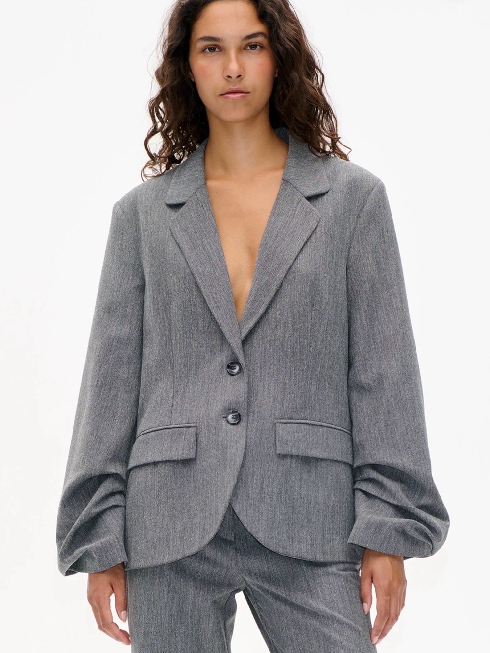 Baum und pferdgarten Classic dark Gray Women's Blazer Jacket size EU 40